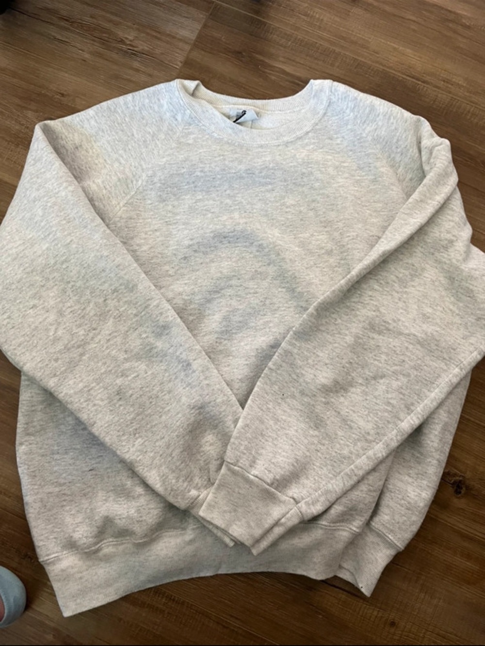 Vintage Lee Men's Crewneck Sweatshirt - Heather Light Gray